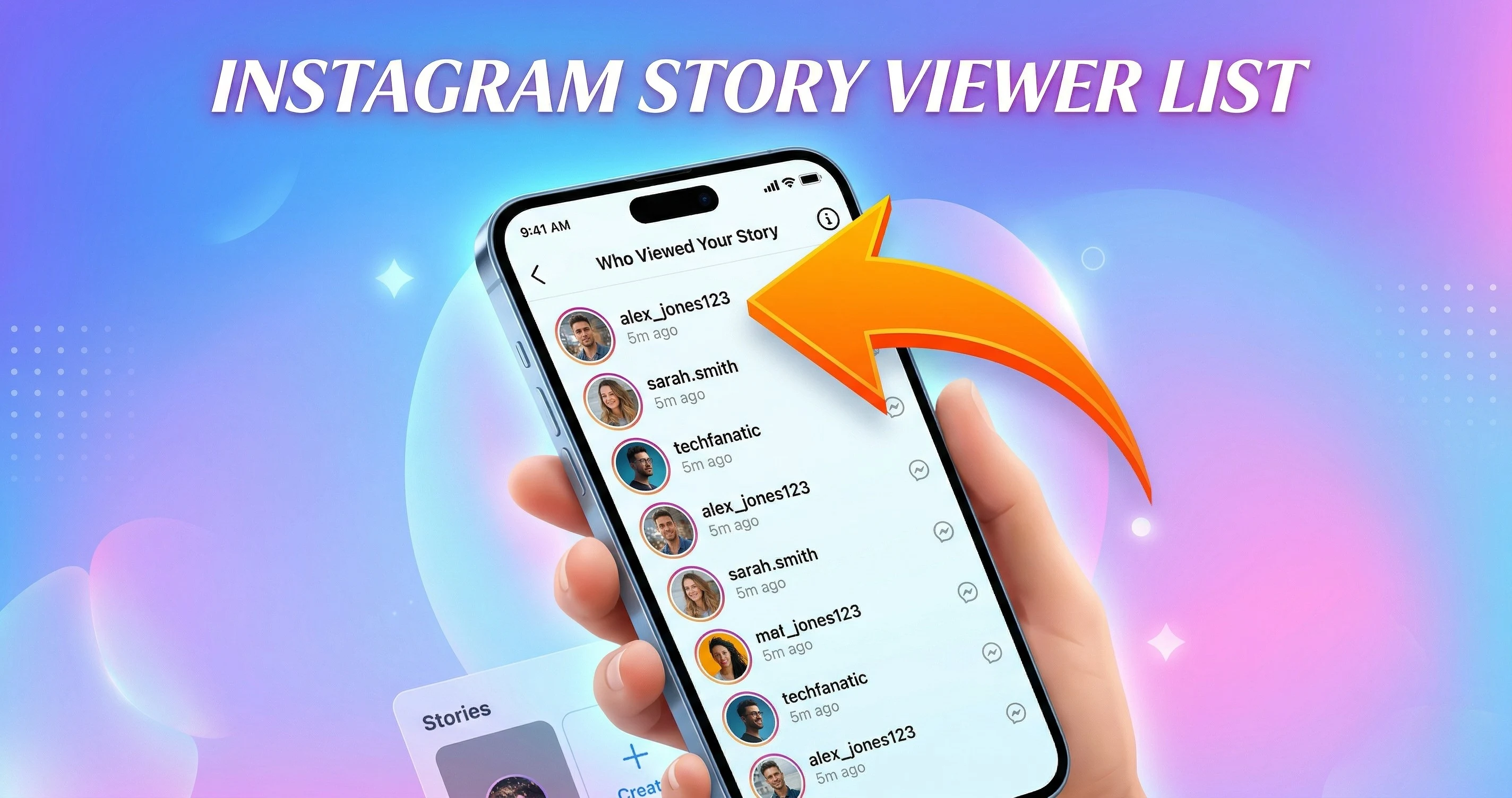 Instagram story viewer list showing top viewer on mobile phone screen